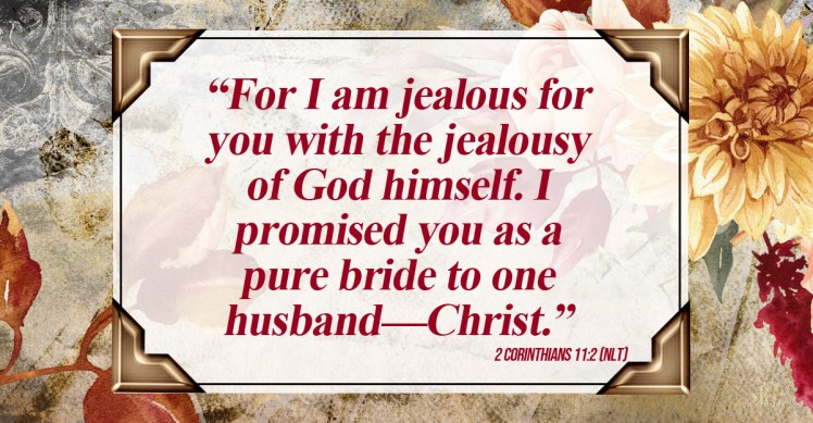 floral background 2Corinthians 11:2 nlt