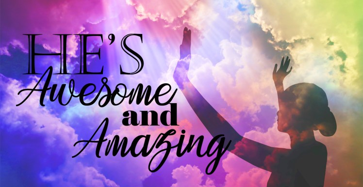 Silhouette of a woman lifting her hands in praise to God.